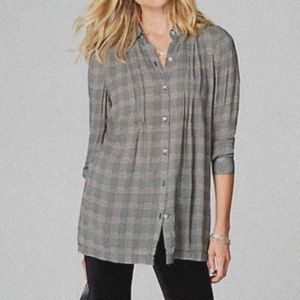 J. Jill Houndstooth Button Down Tunic Size XL